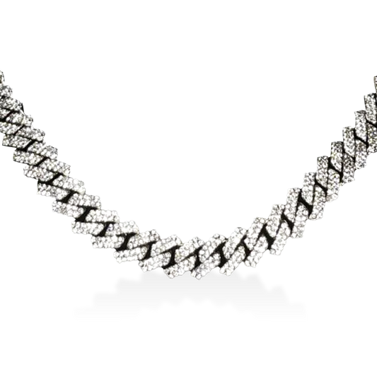 Corrente Ice Cuban Chain Prata