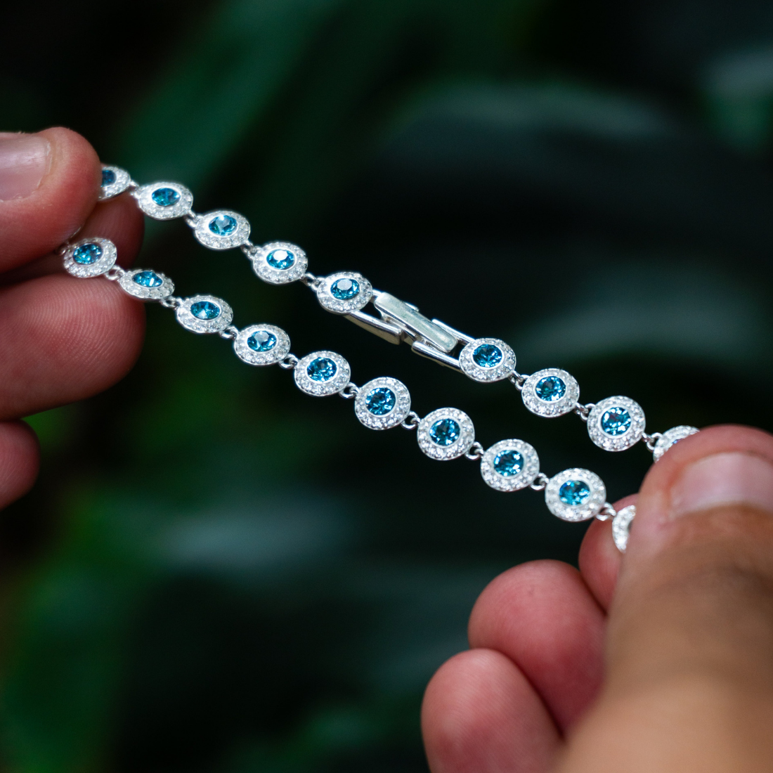 Pulseira Swarovski Prata 925